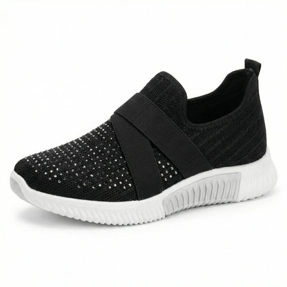Women's Slip-On Sneakers with Adjustable Closure