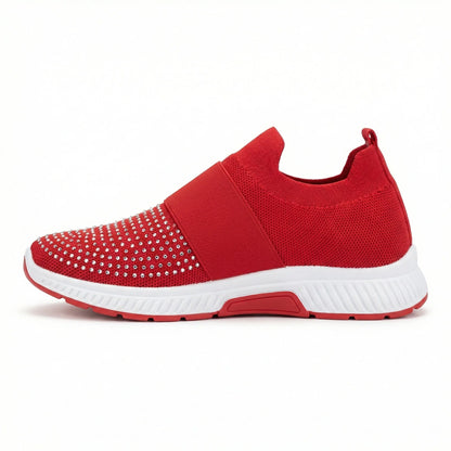 Women's Slip-On Sneakers with Adjustable Closure