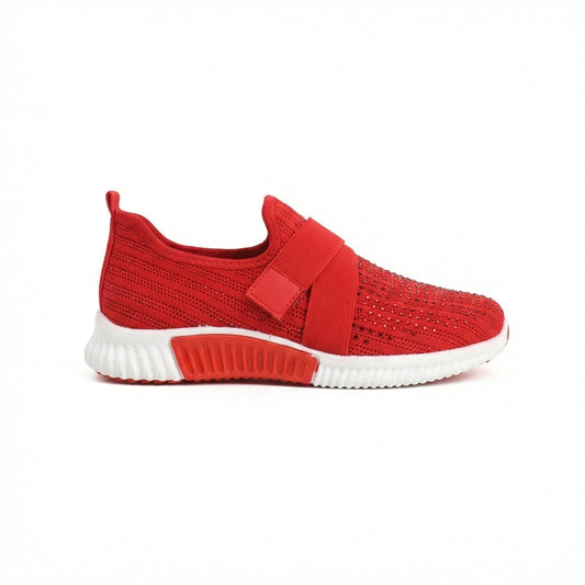 Women's Slip-On Sneakers with Adjustable Closure