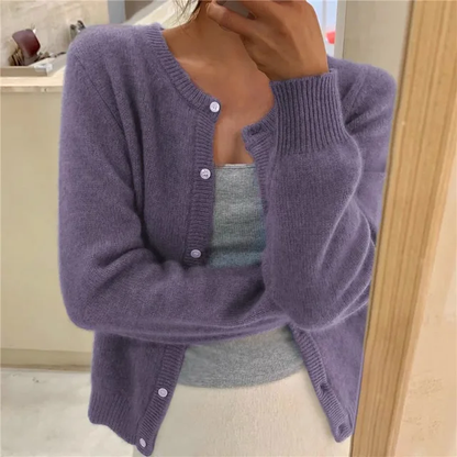 Women's Soft Knit Button Front Cardigan