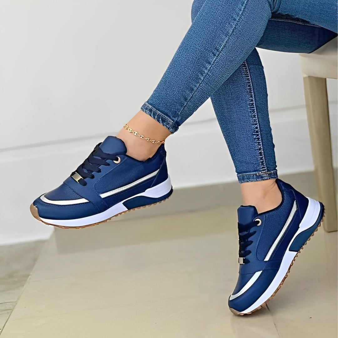 Women's Sporty Sneakers with Thick Cushioning and Breathable Design