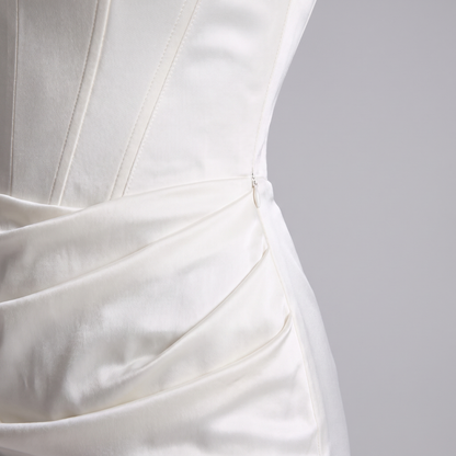 Women's Strapless Corset Maxi Dress