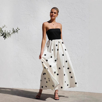 Women's Strapless Maxi Dress for Summer