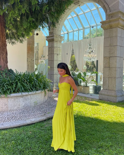 Women’s Strapless Ruched Bodice Maxi Dress