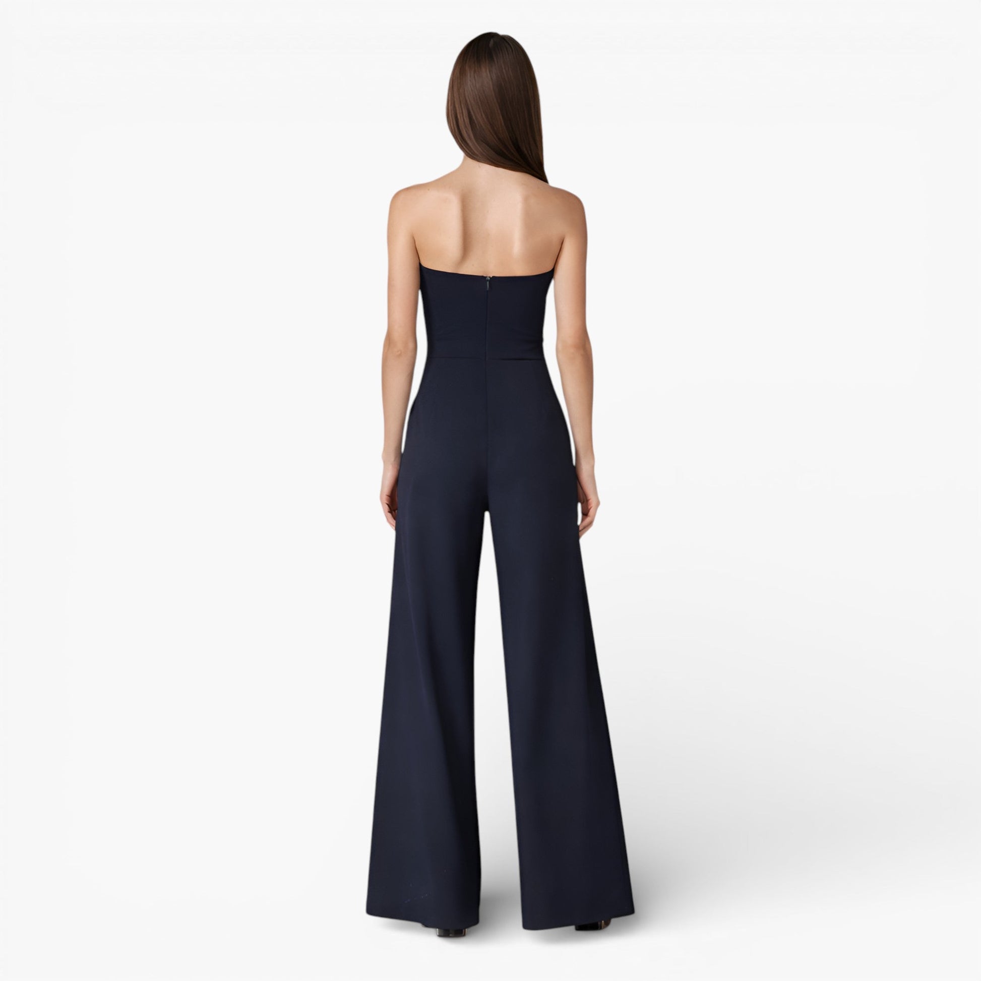 Women's Strapless Wide-Leg Jumpsuit