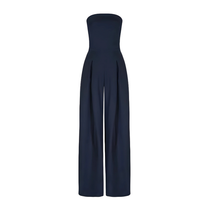 Women's Strapless Wide-Leg Jumpsuit