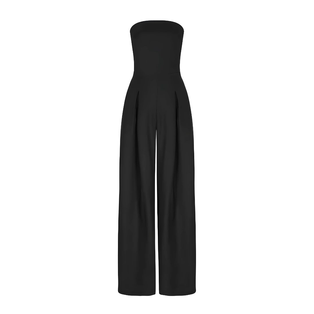 Women's Strapless Wide-Leg Jumpsuit