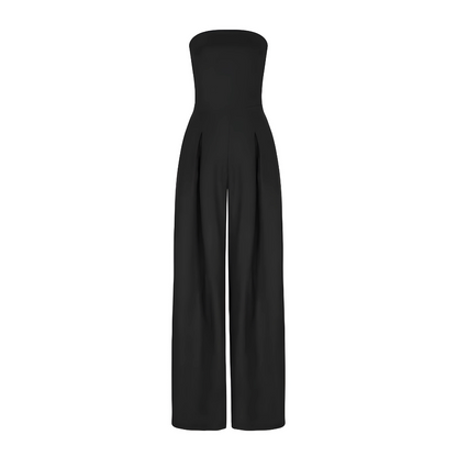 Women's Strapless Wide-Leg Jumpsuit