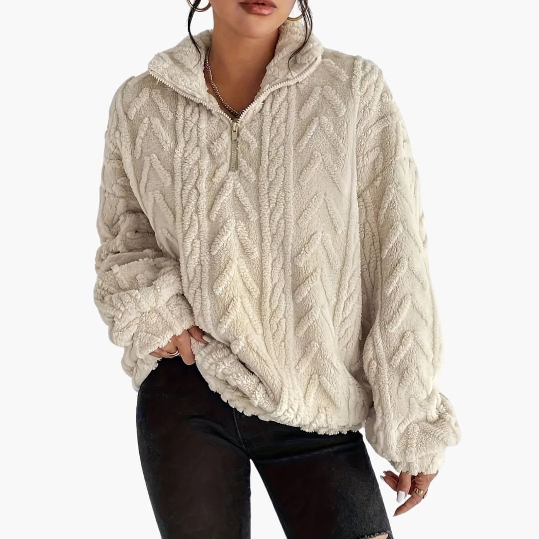 Women's Structured Cable Knit Sweater
