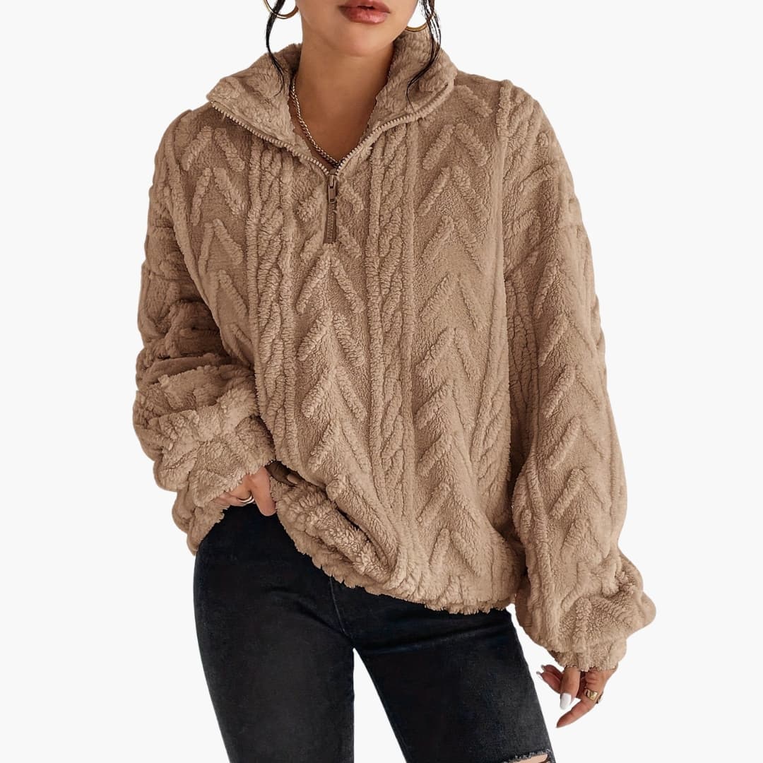 Women's Structured Cable Knit Sweater