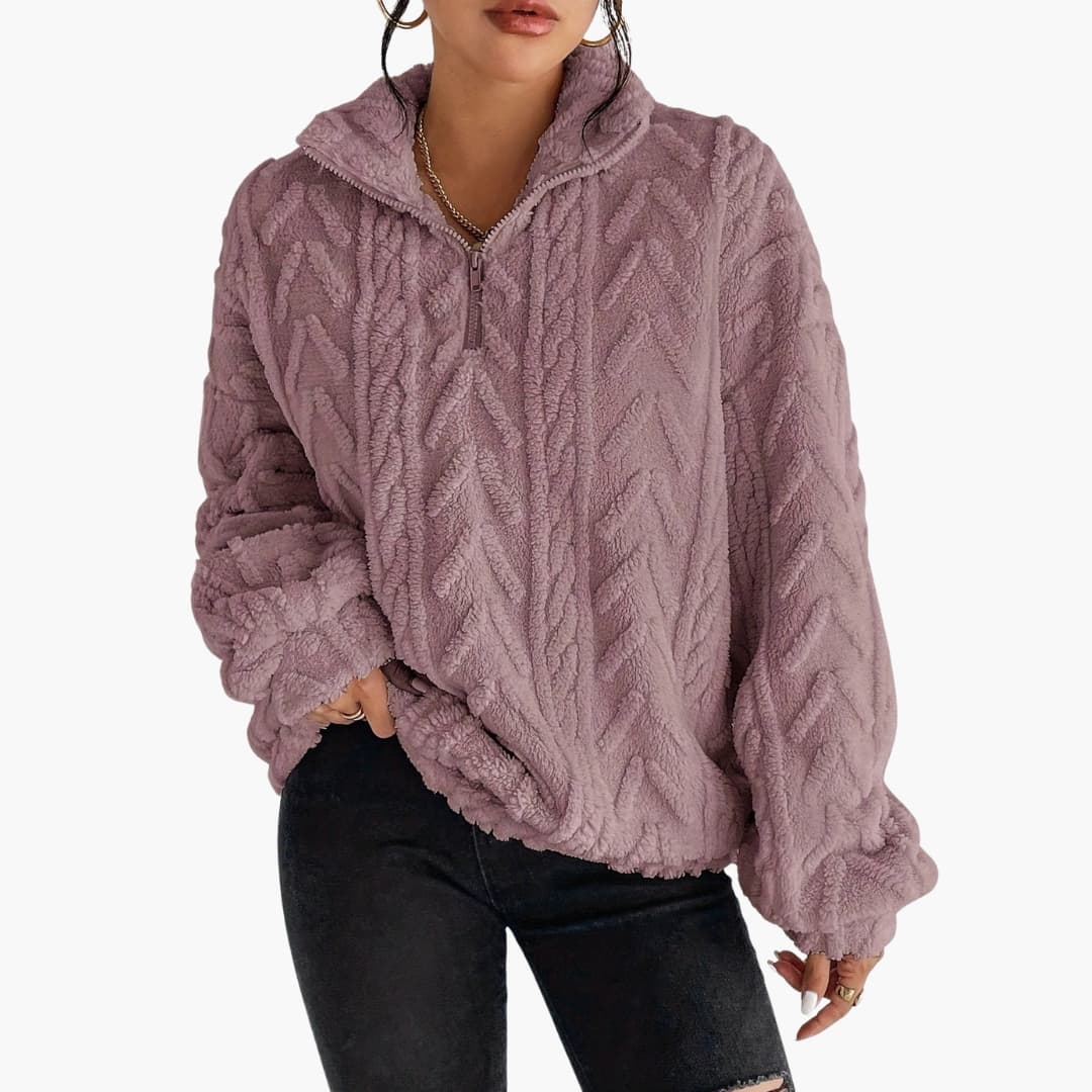 Women's Structured Cable Knit Sweater