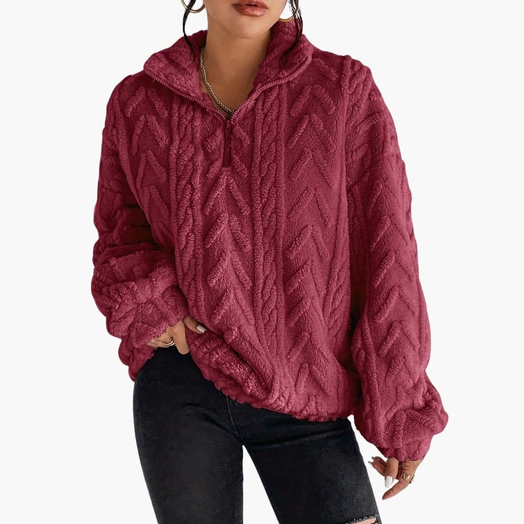 Women's Structured Cable Knit Sweater