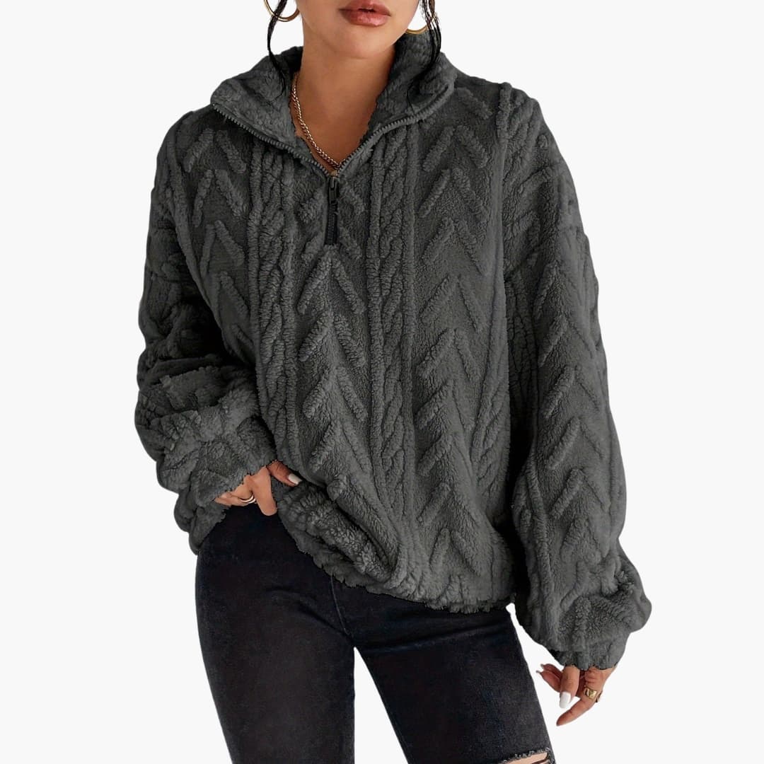 Women's Structured Cable Knit Sweater