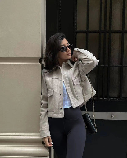 Women's Stylish Utility Jacket for Work and Leisure
