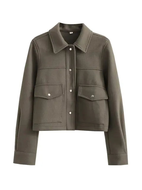 Women's Stylish Utility Jacket for Work and Leisure