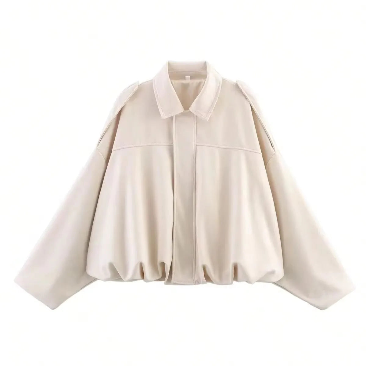 Women's Suede Bomber Jacket for Casual Wear