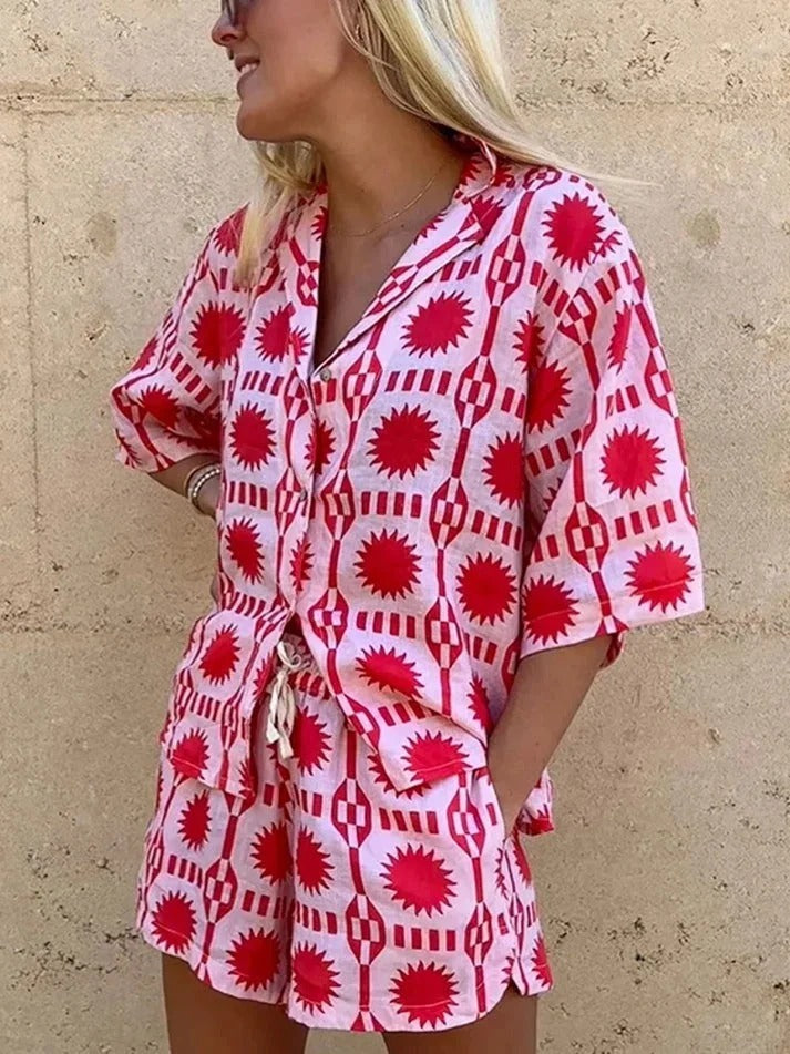 Women's Summer Print Co-Ord Set