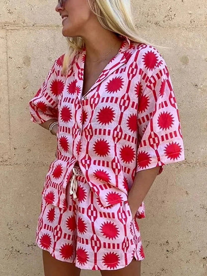 Women's Summer Print Co-Ord Set