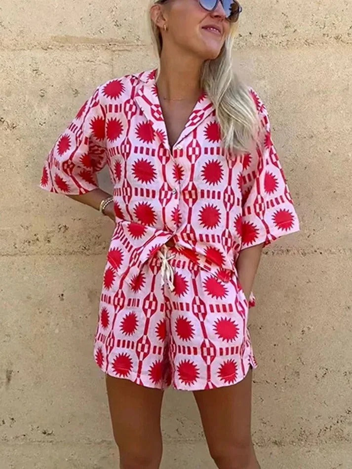 Women's Summer Print Co-Ord Set