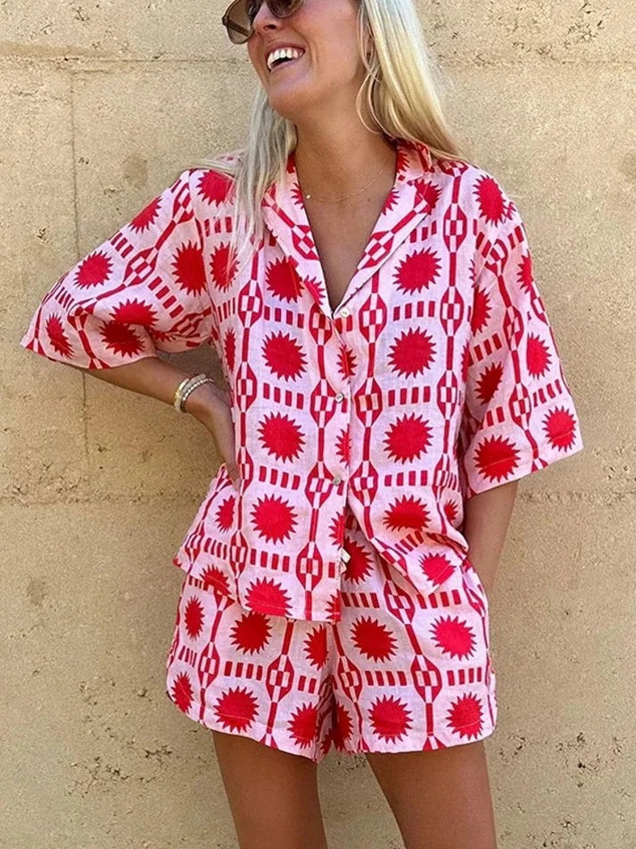 Women's Summer Print Co-Ord Set