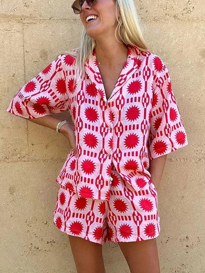 Women's Summer Print Co-Ord Set