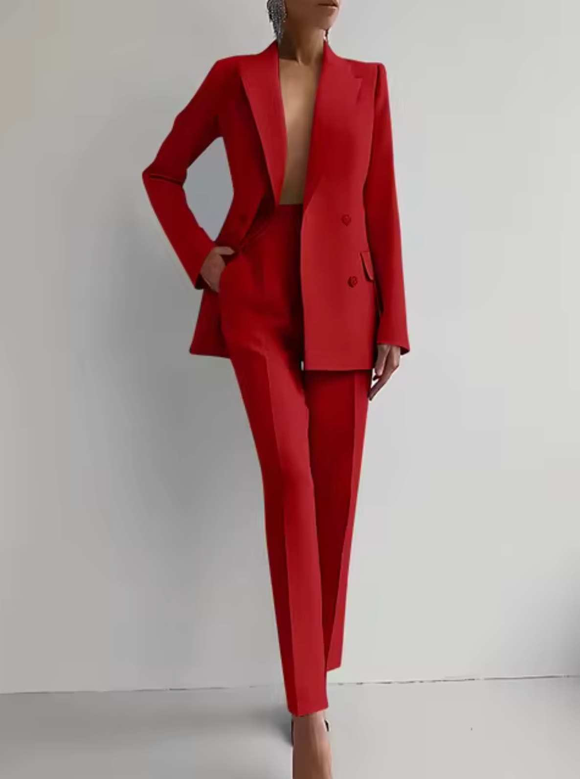 Women's Tailored Blazer and Pants Set