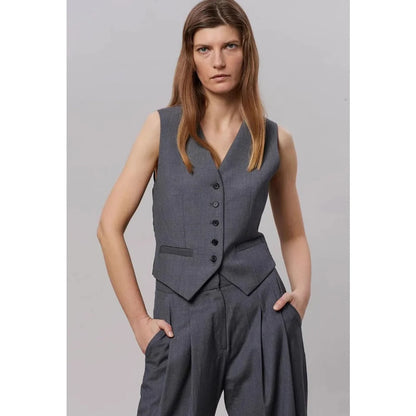 Women's Tailored Business Vest with Modern Design