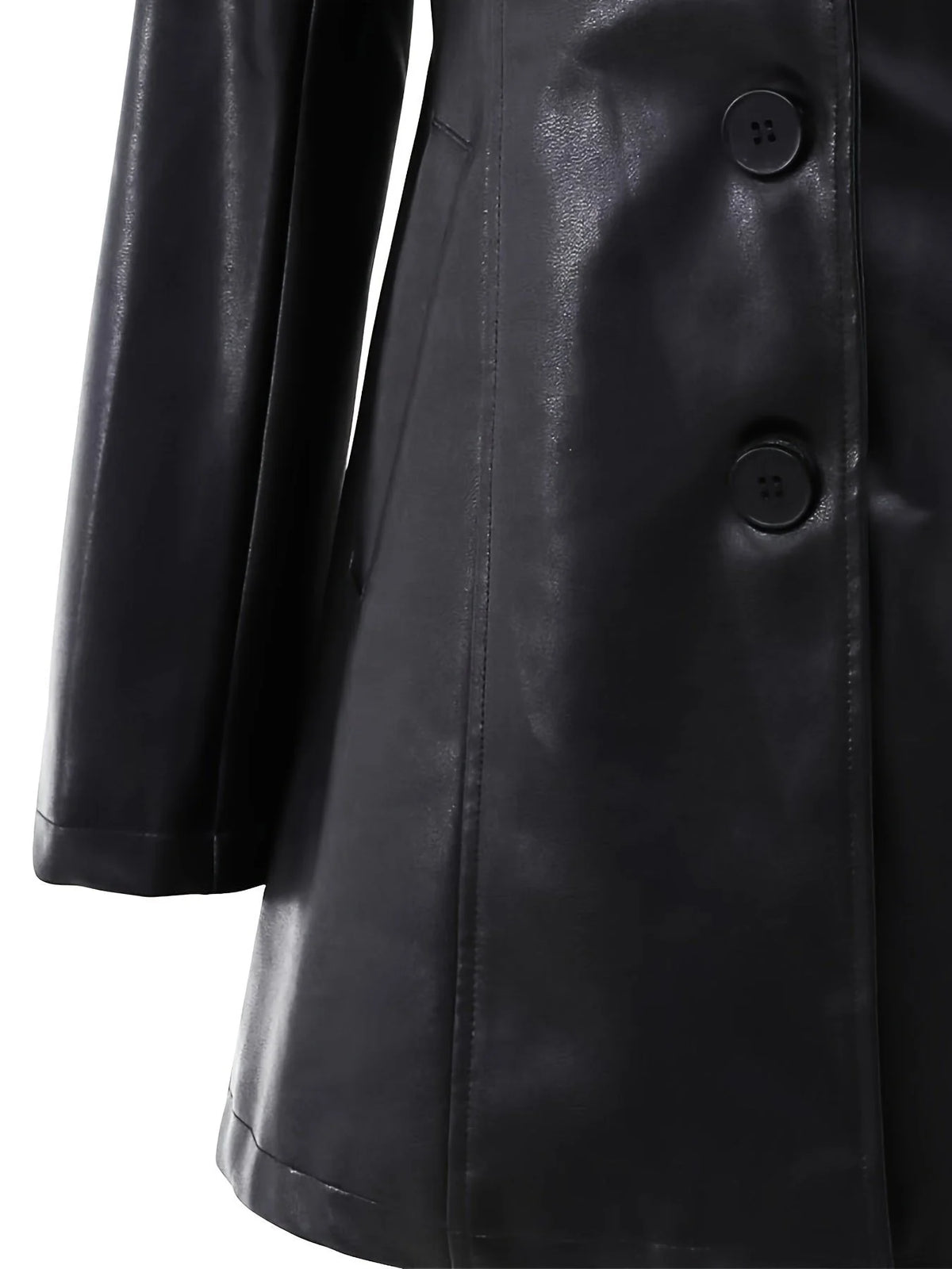 Women's Tailored Leather Trench Coat