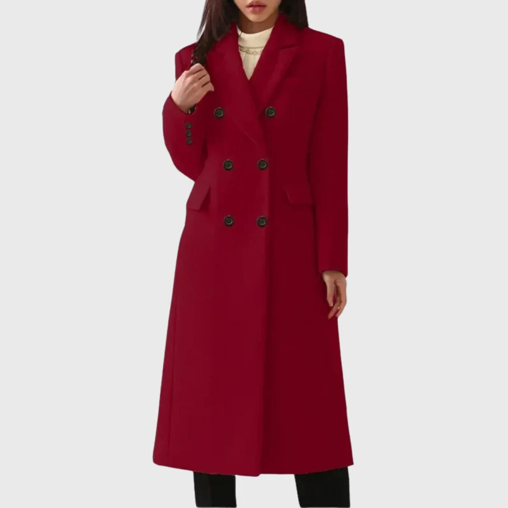 Women's Tailored Wool Blend Coat
