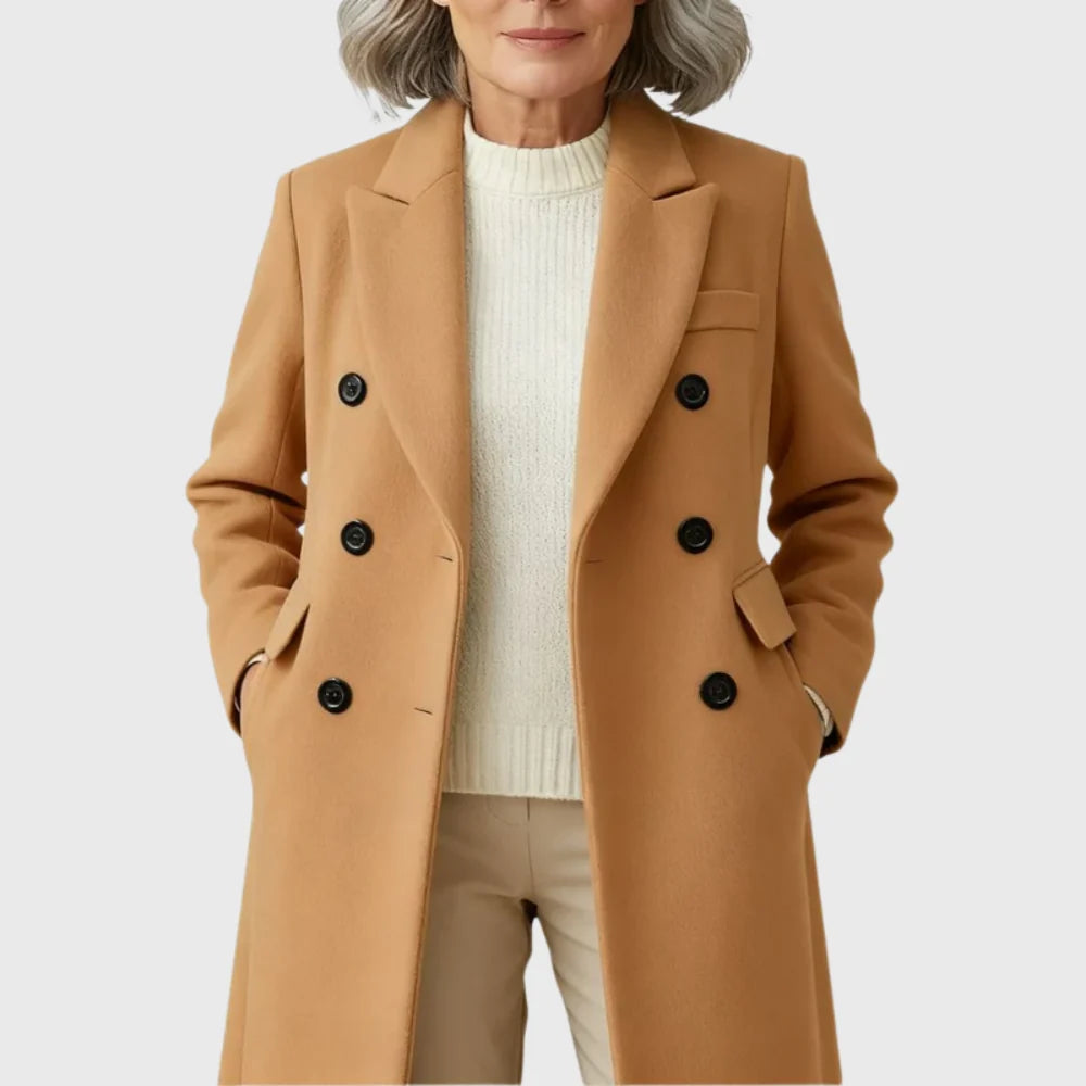 Women's Tailored Wool Blend Coat