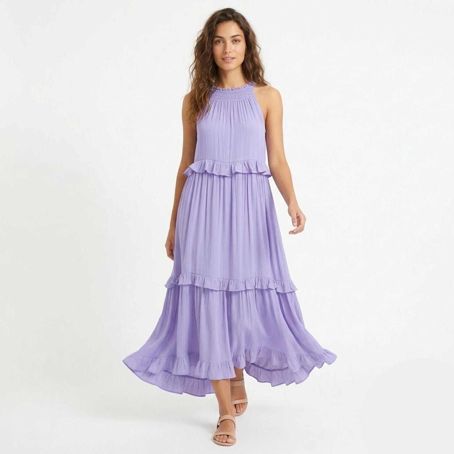 Women's Tiered Ruffle Maxi Dress