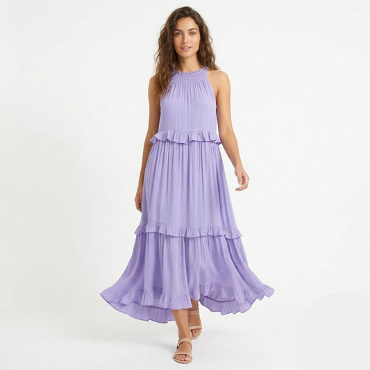 Women's Tiered Ruffle Maxi Dress