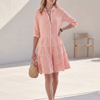 Women's Tiered Shirt Mini Dress
