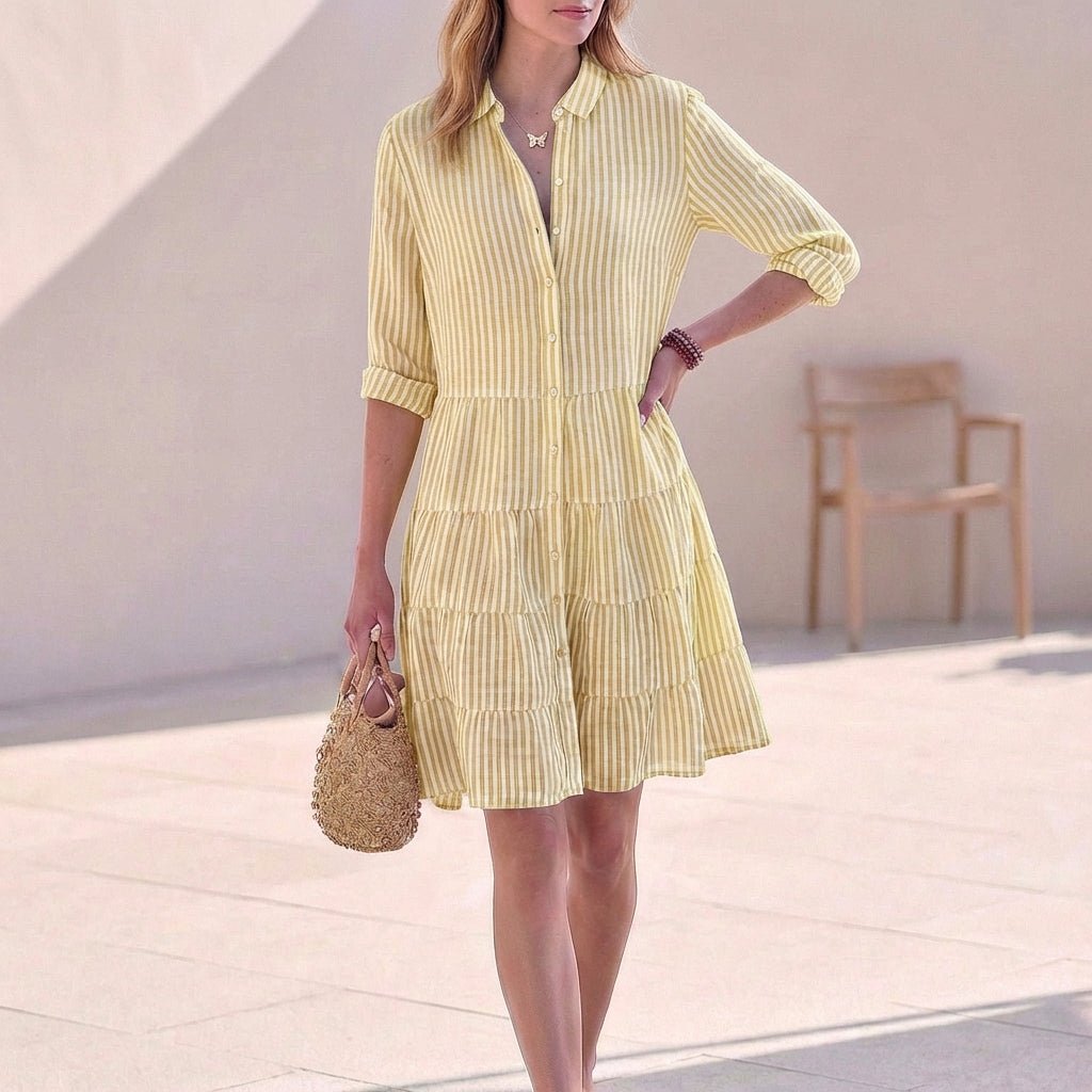 Women's Tiered Shirt Mini Dress