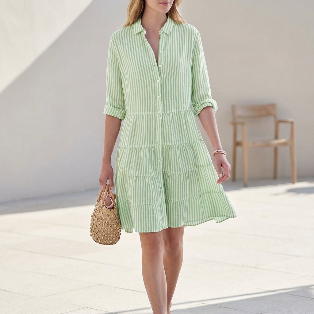 Women's Tiered Shirt Mini Dress