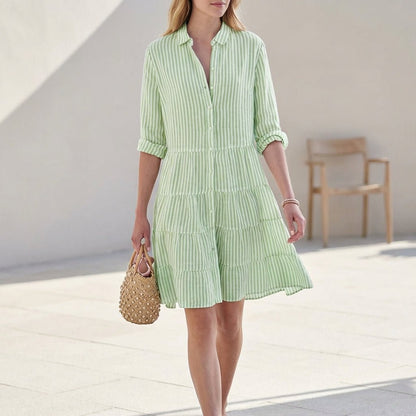 Women's Tiered Shirt Mini Dress