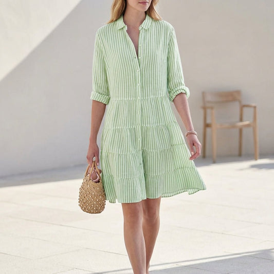 Women's Tiered Shirt Mini Dress