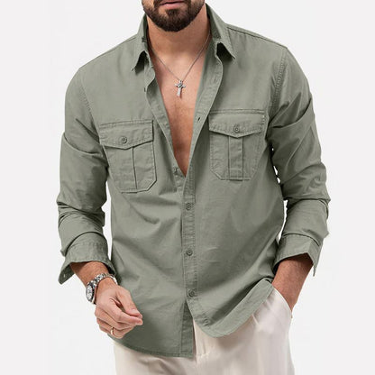 Women's Utility Shirt with Buttons and Pockets