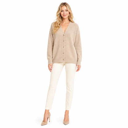 Women's V-Neck Loose Knit Cardigan