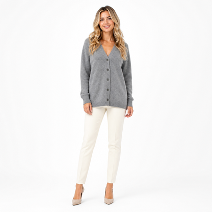 Women's V-Neck Loose Knit Cardigan