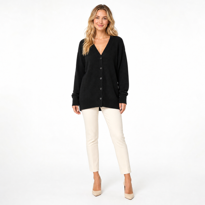 Women's V-Neck Loose Knit Cardigan