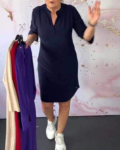 Women's V-Neck Summer Dress for Formal or Casual Wear