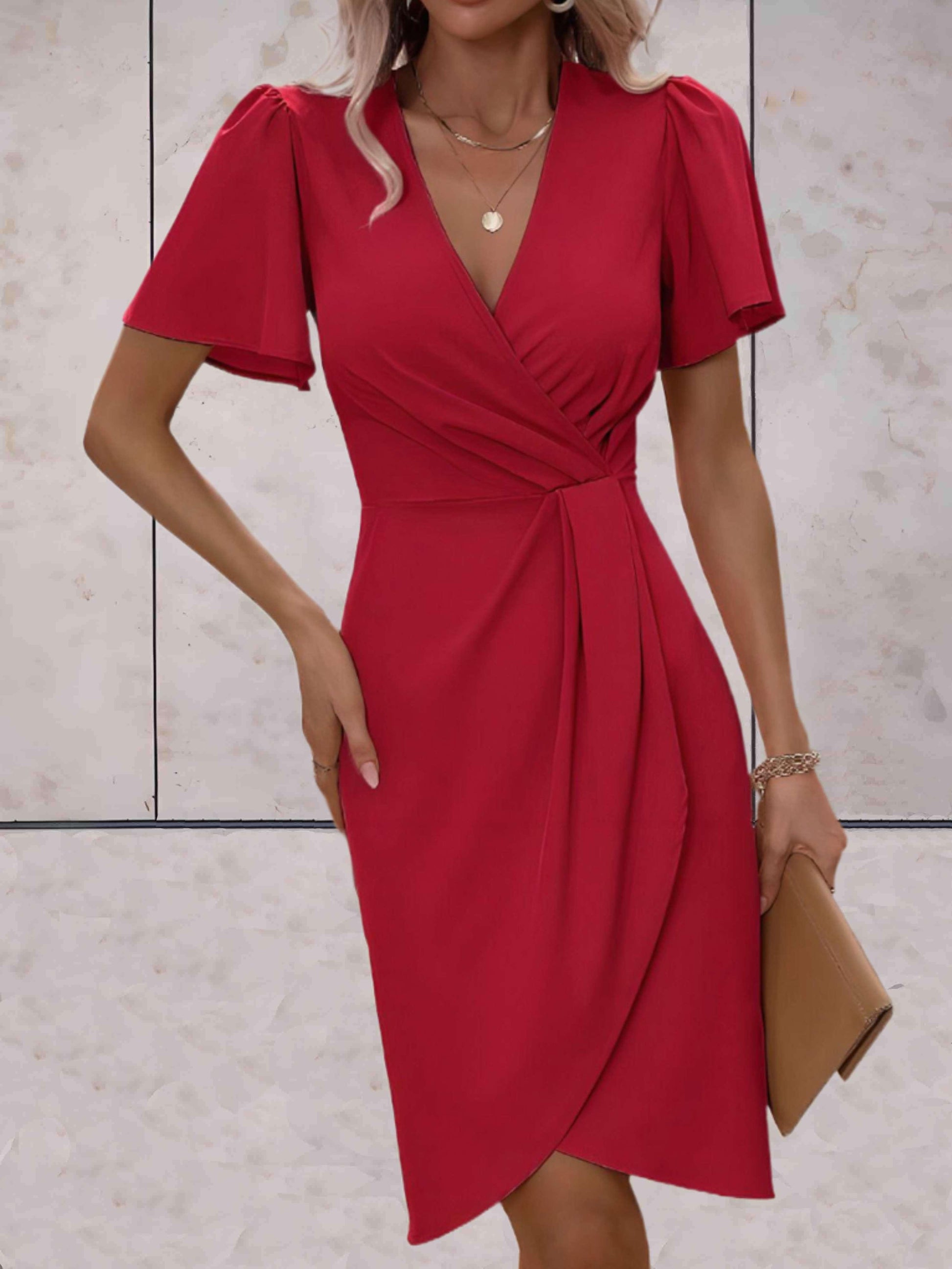 Women's V-Neck Wrap Dress
