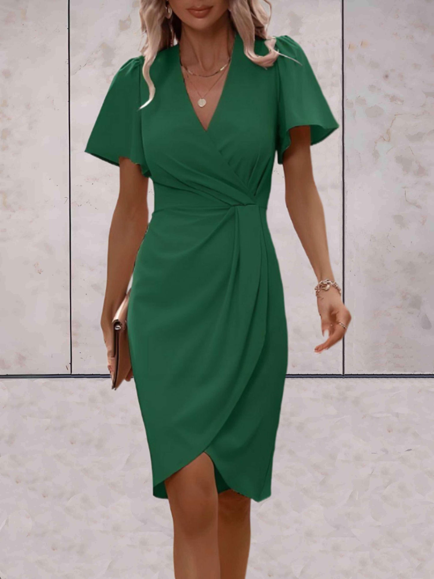 Women's V-Neck Wrap Dress