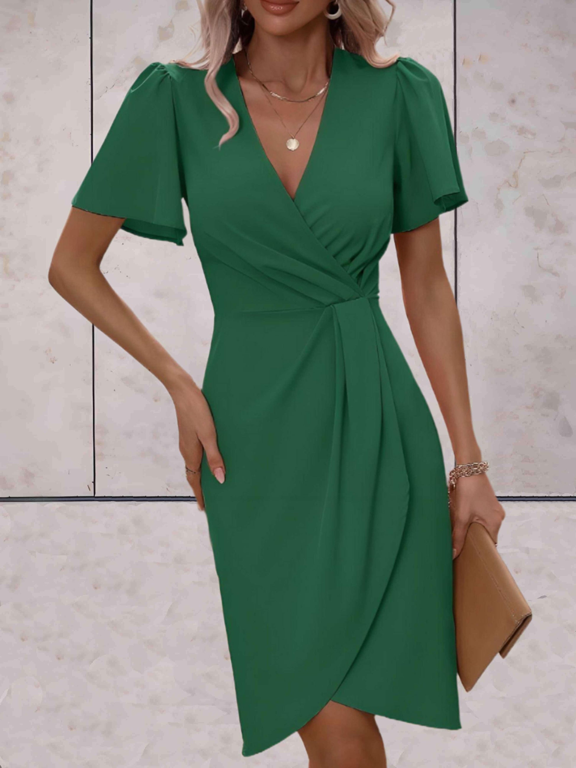 Women's V-Neck Wrap Dress