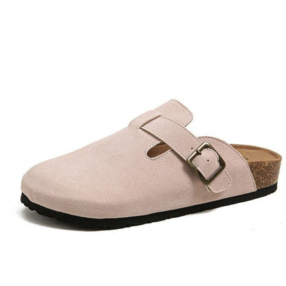 Women's Velor Round Toe Sandals