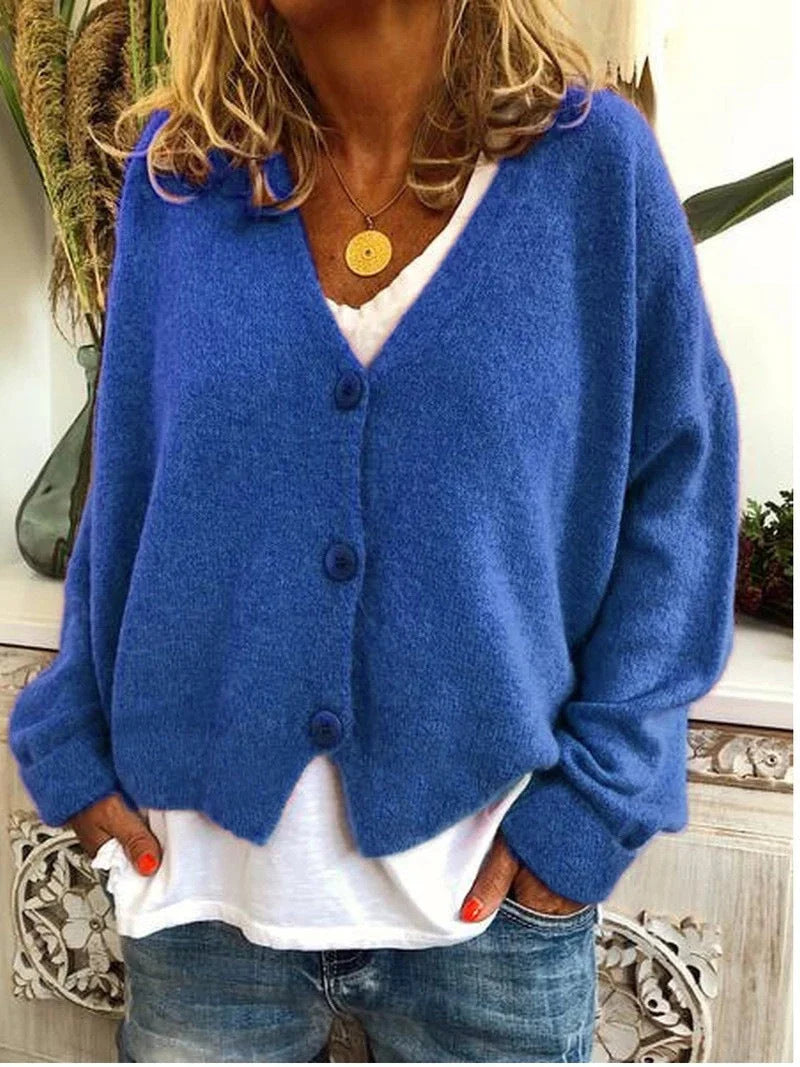 Women's Warm Open Front Cardigan for Cozy Layering
