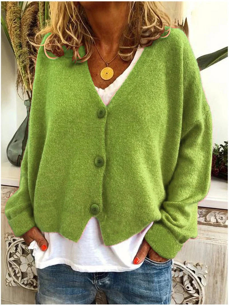 Women's Warm Open Front Cardigan for Cozy Layering