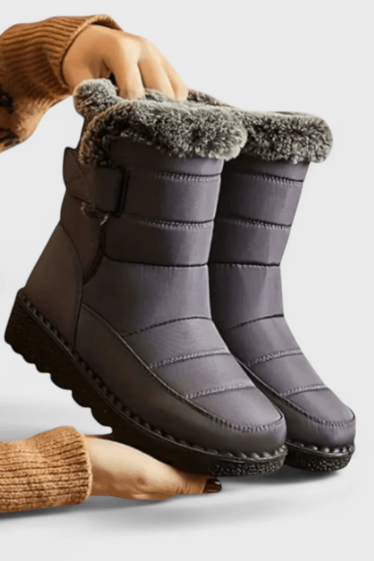 Women's Waterproof Calf-Length Boots with Non-Slip Sole
