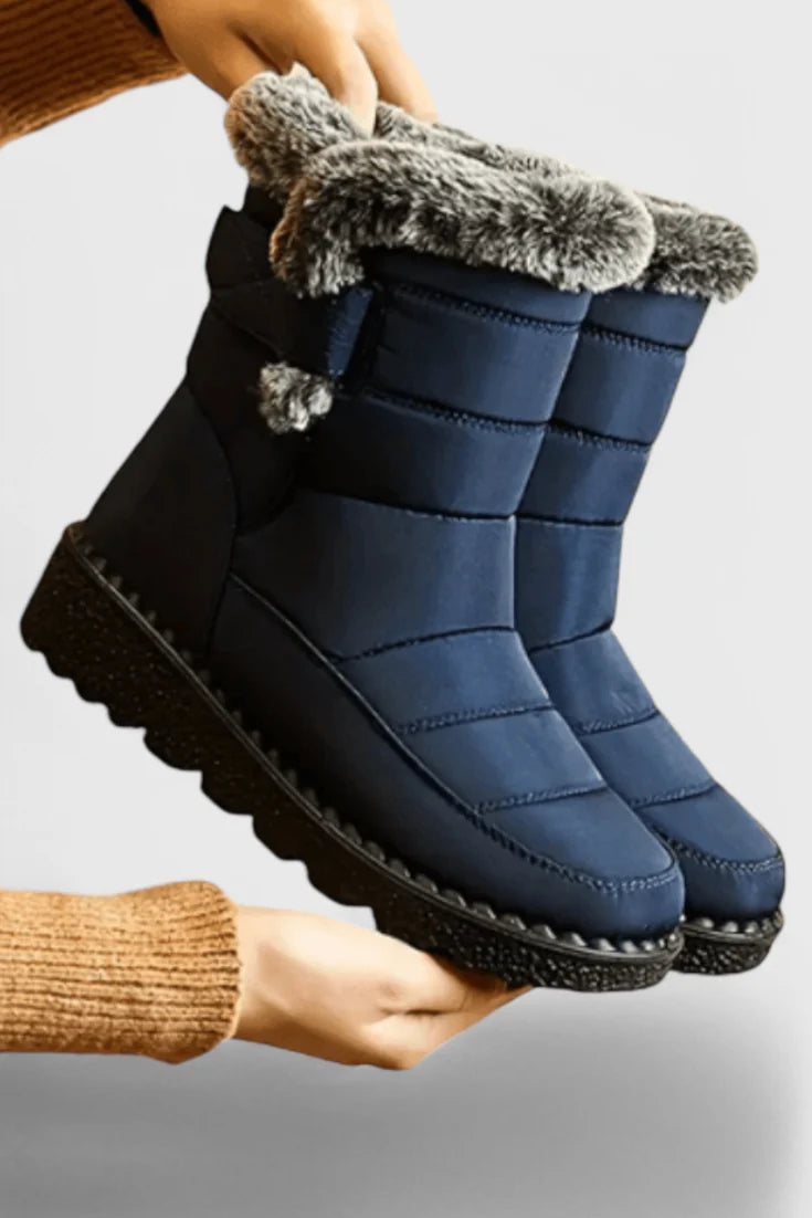 Women's Waterproof Calf-Length Boots with Non-Slip Sole